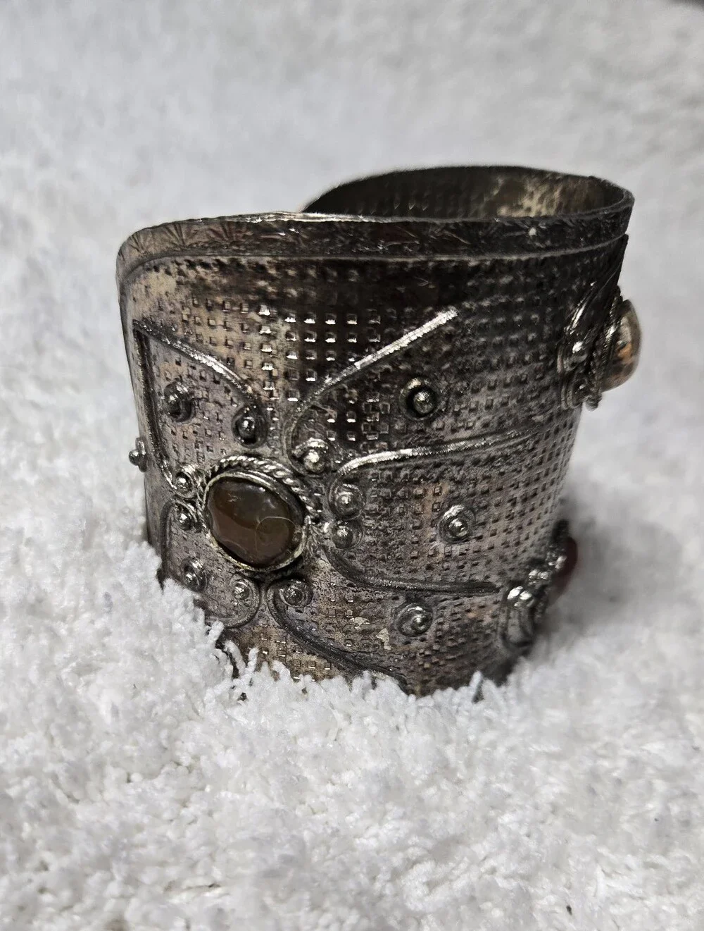 Vintage Middle Eastern Cuff With Stones